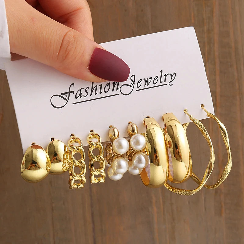 Twist & Pearl Earrings Set®