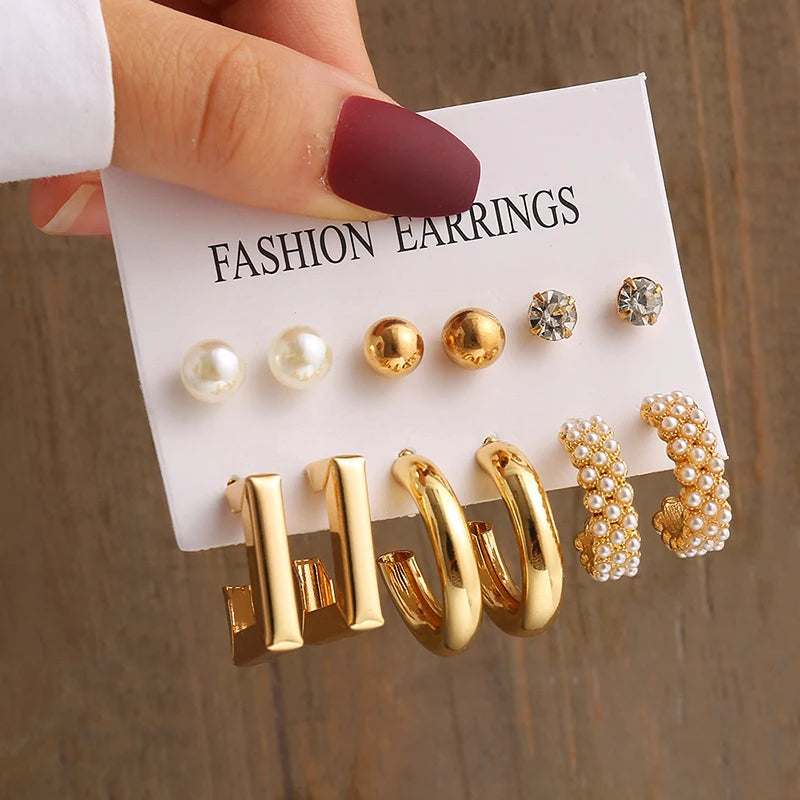 Twist & Pearl Earrings Set®