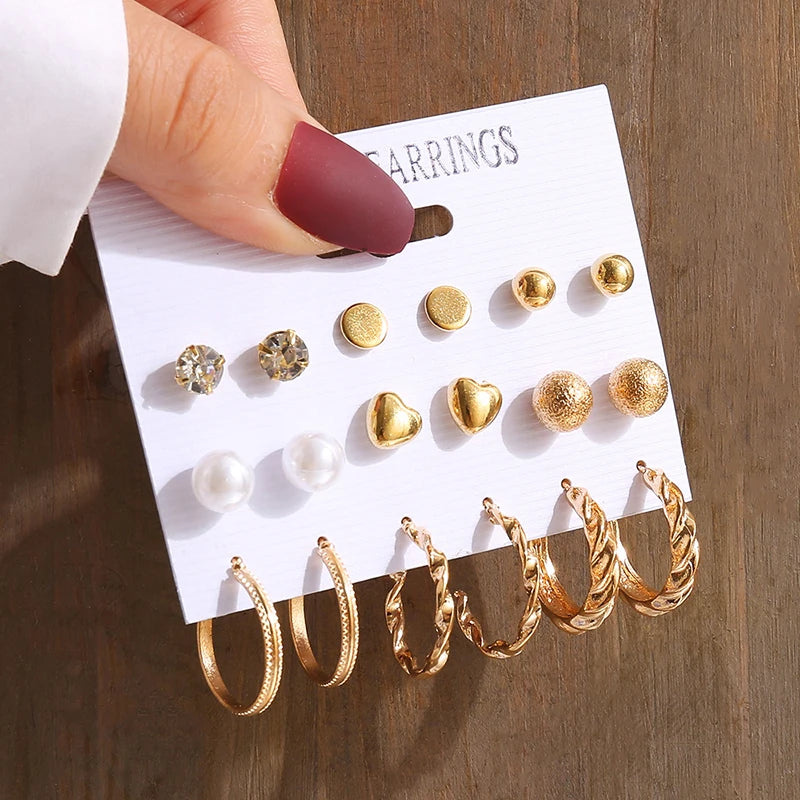 Twist & Pearl Earrings Set®