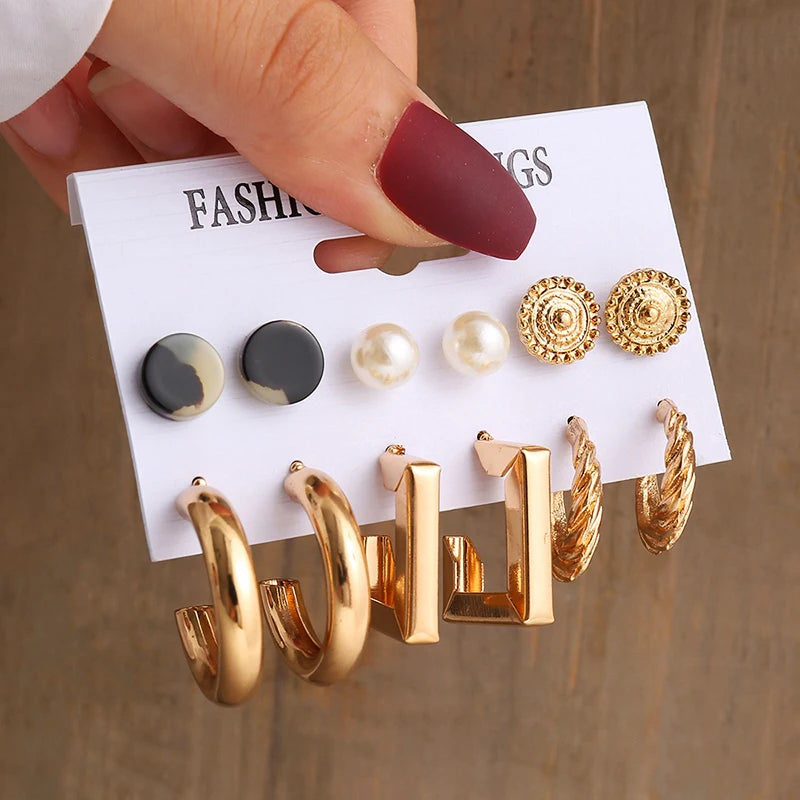 Twist & Pearl Earrings Set®