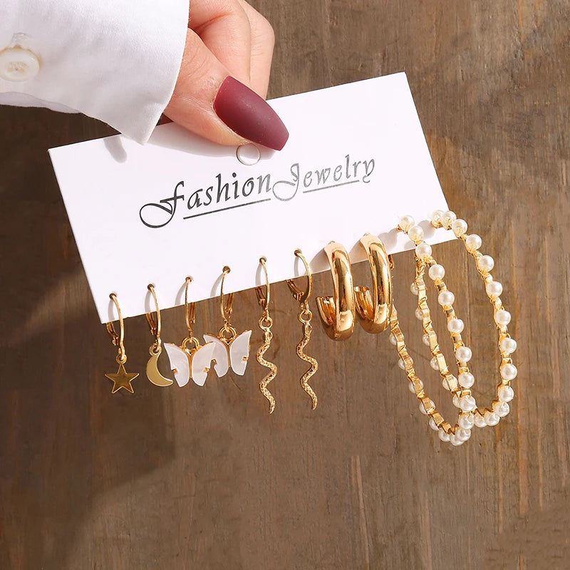 Twist & Pearl Earrings Set®