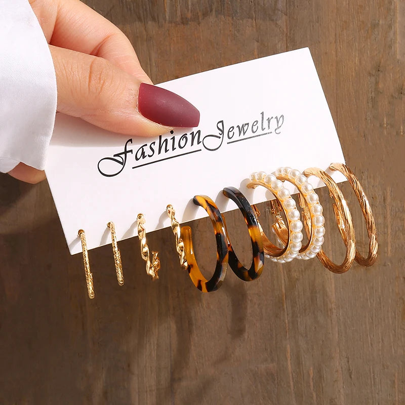 Twist & Pearl Earrings Set®
