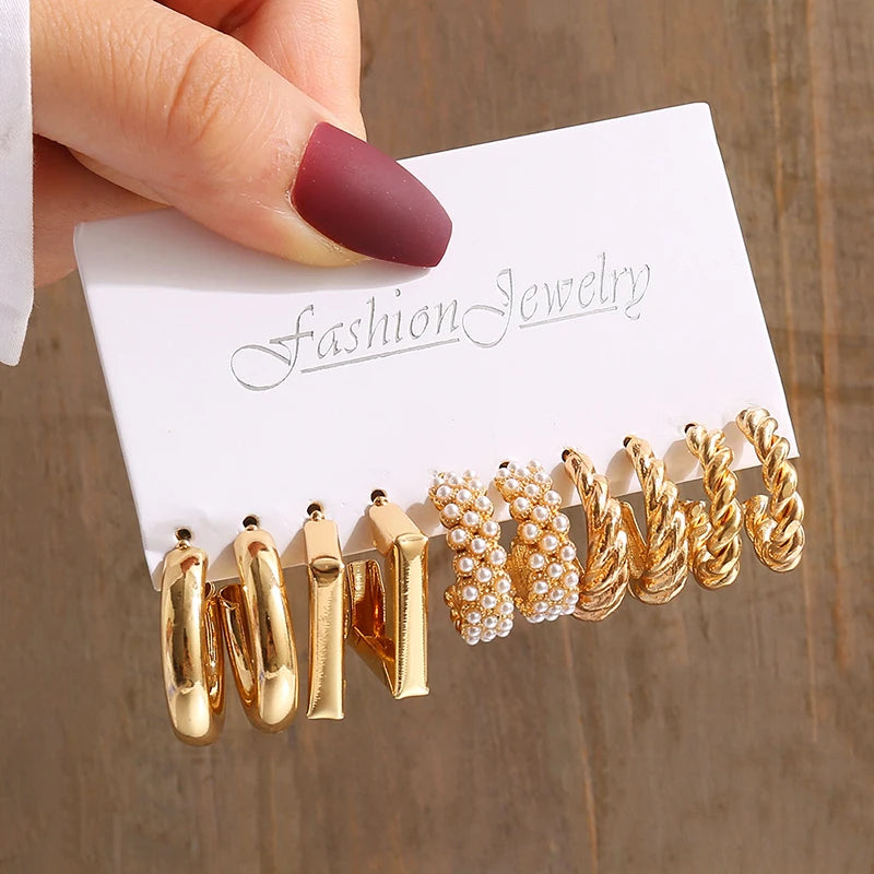 Twist & Pearl Earrings Set®