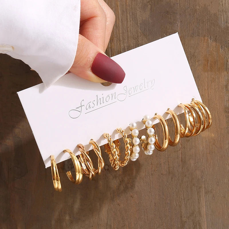 Twist & Pearl Earrings Set®